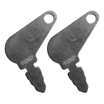 2PCS Ignition Keys 180923M1 Terramite Backhoe T5C T6 T9 Cole Hersee Industrial Tractor 20 30 40 Massey Ferguson Lawn Tractor 50 135 150 Diesel Industrial 20 20C Combines 410 Skid Steer Loader 811 Forklift 2500 John Deere Tractor 1020 1520 2020 2030