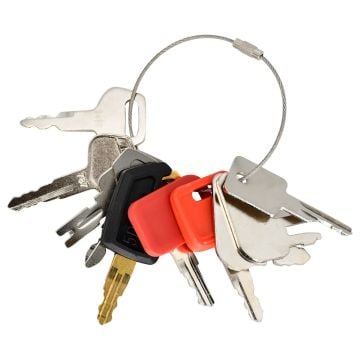 10 Heavy Construction Equipment Ignition Keys Sets 5P-8500 D250 166 For Caterpillar For Bobcat For Komatsu For Kobelco For John Deere For Hitachi