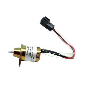 Fuel Shut Off Solenoid 1503ES-12S5SUC12S 12V Cummins Engine MX100 MX110 MX120 MX135 MX150 MX170 5.9L Komatsu Excavator PC40-8 PC40-10 PC45 PC50 John Deere Backhoe Super 590LM Tractor X495 X595 X744 X748 X749 3032E 3036E