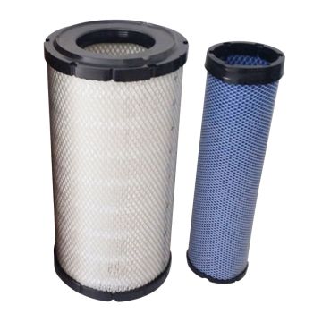 Air Filter Kit 600-185-3100 600-185-3200 Komatsu Excavator PC200-7 PC200-8 PC228US D39EX-22 PC200-7 PC210-7-CG PC228US-3-AP PC228USLC-3-AP PW160-7E0 D39PX-22 PC200-7-AA PC210-7K PC228US-3T-YT PC228USLC-3S