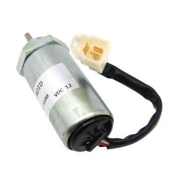 Fuel Stop Solenoid 897329-5680 897183-0140 185206401 MV1-18 12V Kobelco SK75-8 Hitachi Excavator EX50U Isuzu Engine 3LD1