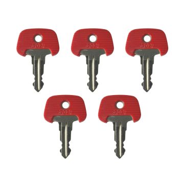 5Pcs Jungheinrich Red Electric Stapler Ignition Key 702 Komatsu