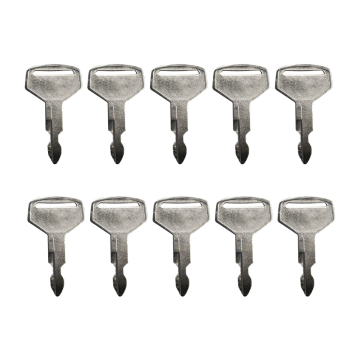 10 PCS Ignition Keys 3211070170 2420Z1030D2 K250 2420WL2420 Kobelco Excavator SK200-1 SK200-3 SK200-5 SK200 Case Kawasaki New Holland Mini-Excavator