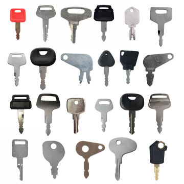 23PCS Ignition Key AT195302 For John Deere For Hitachi For Case For Komatsu For Caterpillar For Hyster For Kobelco For Bobcat For JCB For Bomag For Kubota For Kato For Daewoo 