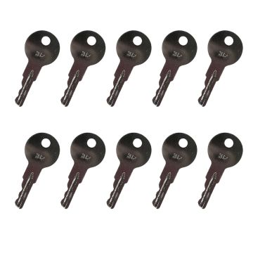 10 PCS Ignition Keys For Caterpillar For Link-Belt