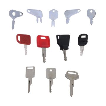 12 Pcs Ignition Keys AT147803 For Caterpillar For Komastu For Bobcat