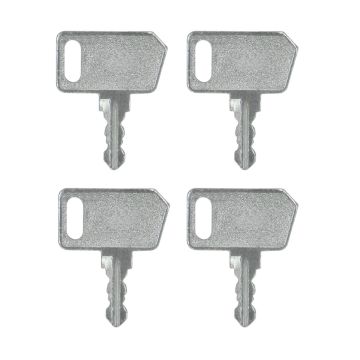 4PCS Ignition Starter Key 14644 for Terex for Bosch for Neiman for Benford for Merit for Bomag for Hatz for Yanmar for Belle