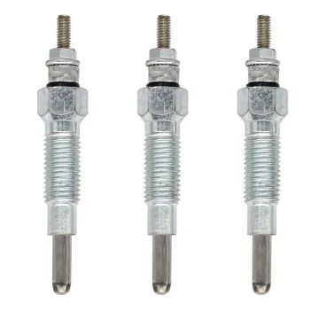 3Pcs Glow Plug 15521-65510 Kubota Tractor B7100DP B7100HSTD B7100HSTE B7200D B7200E B7200HSTD B7200HSTE B8200DP B8200EP B8200HSTDP B8200HSTEP Excavator Kh170 Kh28 Kh60 Kh90 Generator Gv312060B Gv3170Sw Gv3240 Gv3240Sw Loader R400B R410 