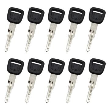 10Pcs Ignition Key T0270-81820 Kubota B2650HSDC B3000HSDC B3000HSDCC B3030HSDC B3030HSDCC L3240HSTC L3430DT L3540HSTC L3560HSTC L3710DT L3940HSTC M96SDSC M100GXDTC M108SHC M110GXDTC M126GXDTC M135GXDTC M6-131DTC M6-141DTC