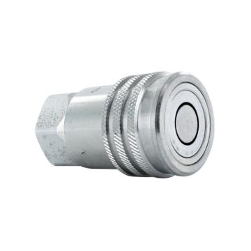 Female Hydraulic Quick Coupler Flat Face 1/2 3625 PSI FEM-501-10FO-NL for Bobcat for Case for New Holland for Volvo for Caterpillar