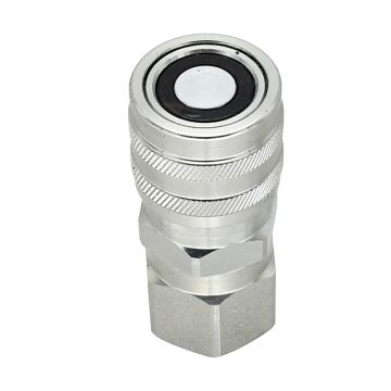 Female Hydraulic Quick Coupler Flat Face 1/2 3625 PSI FEM-501-10FO-NL for Bobcat for Case for New Holland for Volvo for Caterpillar