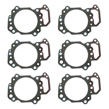 6PCS Cylinder Head Gasket 6151-12-1810 6151121810 Komatsu Engine 6D125E-2 S6D125E-2 SA6D125E-2 SAA6D125E-2