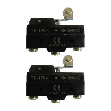 2 PCS 3 Terminal Micro Switch with Roller 10606G1 10606-G1 10606G2 10606-G2 17928G1 17928-G1 31535G1 31535-G1 EZGO TXT Gas 1983-94 pre and Electric 1965-up