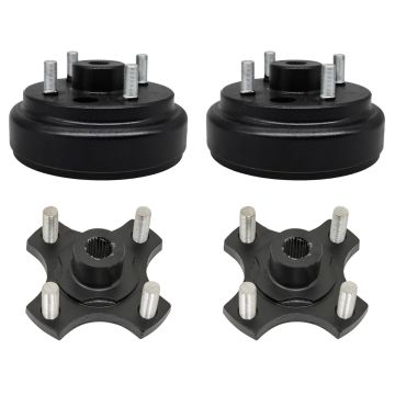 2 Set Heavy Duty Split Brake Drum/Hub 19186-G1 19186G1 604112 615604 70968-G03 EZGO TXT 1982+ Gas and Electric Golf Carts 2008-Up