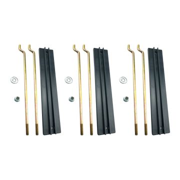 3pcs Golf Cart Battery Hold Down Retainer Plate with Rods Kit 101090801 for Club Car