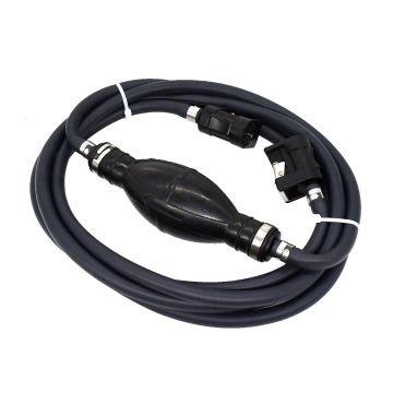 Boat Motor Fuel Line Hose Assy with Connector & Primer Bulb Pump 6Y2-24306-55-00 Mercury 4hp-200hp From 1990 Johnson 4hp-200hp OMC 4hp-200hp HIDEA Outboard Motors External Fuel Tanks 24L/12L POWERTEC Outboard Motors External Fuel Tanks 24L/12L