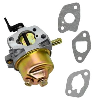 Carburetor with 3 Gaskets 5X65RU MTD Cub Cadet Lawn Mower CC500 11A-18MC (HM 2007) 11A-18MC010 (2007) 11A-18MC056 (2007) CC500 11A-18MC (HM 2008) 11A-18MC010 (2008) Troy Bilt Engine 1P70M0 1P70FU 1P70FUA 2P70M0 Yard Machine Outdoor Lawn Mower 12AE46M3001