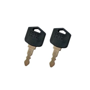 2 Pcs Ignition Keys 212 for Doosan