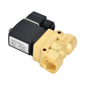 Electric Blowdown Solenoid Valve 54654652 Ingersoll Rand Screw Air Compressor 60Hz UP6 15 UP6 20 UP6 25 UP6 30 SSR-XFE/EPE/HPE 50 HP SSR-XF/EP/HP 60 HP SSR-XF/EP/HP/XP 75-100 HP SSR-ML/MM/MH 37-75 KW