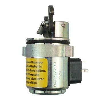 Shut Off Solenoid 0427-2734 04272734 0427 2734 24V Bobcat Skid Steer Loader 863 864 873 874 S250 T200 A300 Gehl Skid Steer Loader SL 6635 SX SL 6635 DX Deutz Engine 1011 1011F