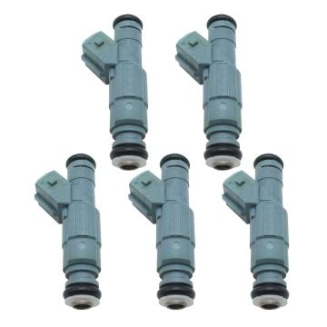 (5) Fuel Injectors  0280155830 852-12166 420874520 9186060 Volvo V70 2.3L I5 1999-2004 C70 2.3L I5 1999-2004 S60 2.3L I5 2001-2004 XC70 2.5L I5 2003-2004 S80 2.5L I5 2004-2006