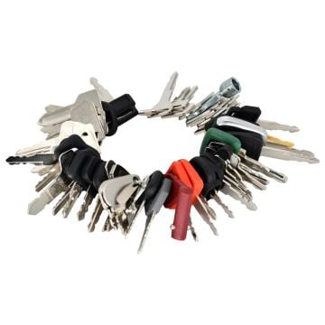 Heavy Construction Equipment Ignition Key Set 56 PCS Keys for John Deere for Komatsu for New Holland for Cat And More Brand Heavy Equipment