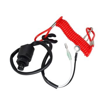 Boat Emergency Kill Switch with Safety Lanyard 55 Inches 6E9-82575-00 For Yamaha