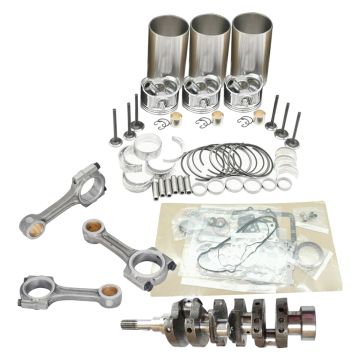 Overhaul Rebuild Kit & 3PCS Connecting Rod & Crankshaft for Kubota