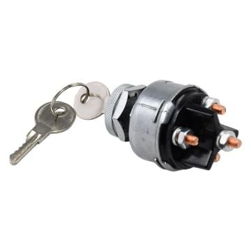 Ignition Switch 641833 with 2 Keys Compatible with New Holland & Case IH C175 C185 C190 L35 L120 L125 LS120 LS125 LS140 LS150 LT185B LT190B LX465 LX485 LX565 Replace 529713 80641833 8641833