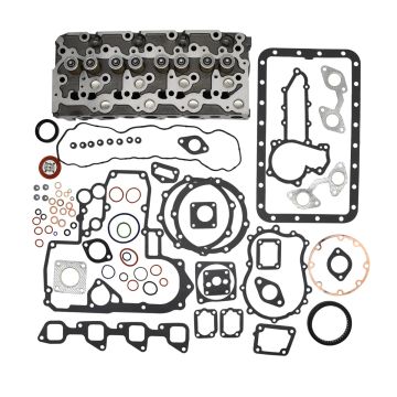 Complete Cylinder Head Kit 16429-0304 6655153 with Gasket Kubota Engine V2203 V2203T V2203E V2203B Bobcat Loader 331 341 337 753 763 773 7753 S150 S160 S175 S185 5600