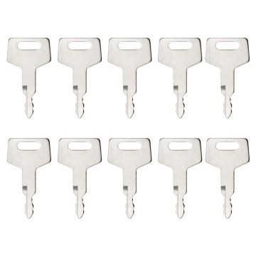 10Pcs Ignition Key H806 17001-00019 180845 Takeuchi Excavators and Tracked Loaders New Holland Excavator Gehl CTL Track Loaders Case Mini Excavators 