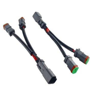 2Pcs 2-Pin Deutsch DT DTP Adapters Connectors Wiring Harness for Most LED Work Lights and LED Light Bars