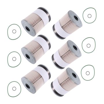 6Pcs Fuel Filter Element PF9908 Detroit Diesel Engines DD13 12.8L DD15 14.8L DD16 15.6L Freightliner 112 112SD M2 12.8L 14.8L 15.6L 2013-2019