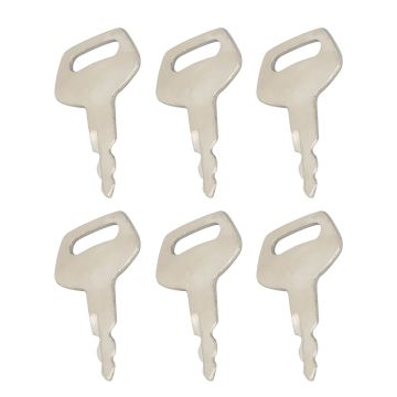 6Pcs Ignition Key KHR20070 Case Excavator 9007B 9010 9010B 9020 9020B 9030 9030B 9040B 9045B 9050 9050B 9060 9060B CX75SR CX75C CX80 CX80C CX130 CX130B CX130C