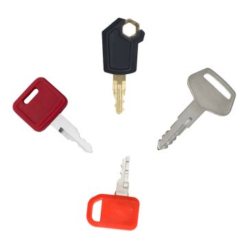 4 PCS Heavy Equipment Keys Set 787 5P8500 T209428 H800 For Caterpillar CAT For John Deere For Komatsu