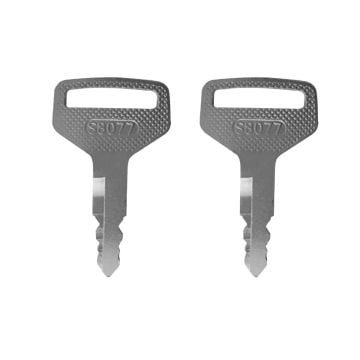 Ignition Key 2pcs T4625-75191 Kioti Tractor CK20 CK20H CK20HJ CK20HS CK20J CK20S CK25 CK25H CK27 CK27H CK30 CK30H CK35 CK35H DK35 DK35CR DK35SE DK35SEH DK40 DK40CR DK40HSE DK40SE DK45 DK45 DK45C