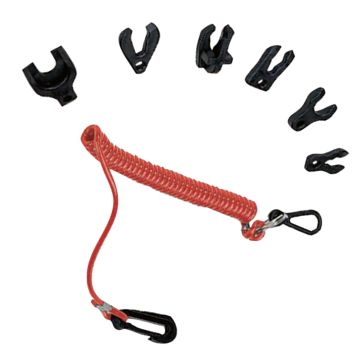 7 Key Kill Stop Switch Lanyard For Johnson Evinrude