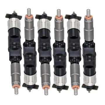 6pcs Fuel Injector RE516540 RE507860 RE519730 SE501924 AP52900 AP52800 John Deere Engine 4045 6068 6081 6090 4.5 L 4.5L 4045HF475 4045HL070 4045HL072 4045HL073 4045HL270 4045HL271 4045HL472 4045HL473 4045HL474