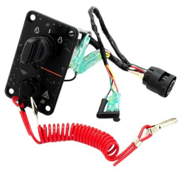 Outboard Single Engine Key Switch Assembly Panel 12V 704-82570-10 704-82570-10-00 704-82570-12-00 Yamaha 2001-2004 4 Cyl 4 Stroke 50 1993 6 Cyl 3.544 Bore 76 Degree 250
