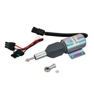 24V Fuel Shutoff Solenoid RE502474 RE516083 John Deere Excavator 120 160LC 200LC 230LC 230LCR 270LC Loader 624H Motor Grader 670C 670CH Cummins Engine 6CT