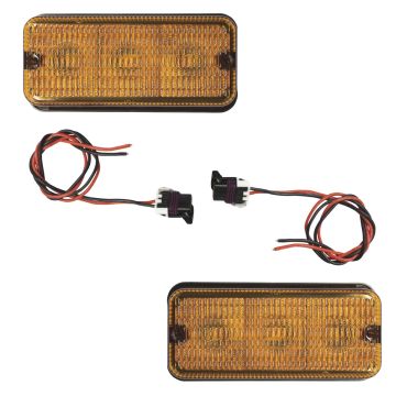 2Pcs LED Amber Light 92185C1 For Case