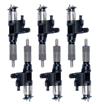 6pcs Fuel Injector 23670-E0540 295050-0920 2950500920 23670E0540 VH23670E0540 Hino Engine J08E-TM J08E J05E Kobelco Excavator SK300-8 SK200-8 230SR-3 260SR-3
