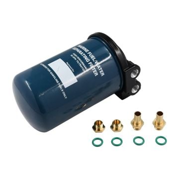 10-Micron 90GPH Fuel Water Separating Filter Kit Assembly with Mounting Bracket MAR-10MAS-00-00 For Yamaha