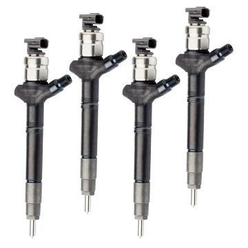 4pcs Fuel Injector 095000-7610 23670-09200 23670-09130 23670-0R060 23670-0R010 23670-09260 23670-0R160 2367009200 2367009130 236700R060 236700R010 2367009260 236700R160 0950007610 Denso Toyota Engine 2AD-FTV