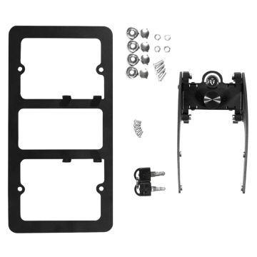 Front License Plate Bracket Installation Kit Without Drill License Plate Holder with Anti-Theft Feature No Adhesives No Drilling Tesla Model 3 2017-2023

