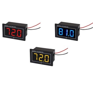 Waterproof Digital Voltmeter LED Battery Meter for Golf cart