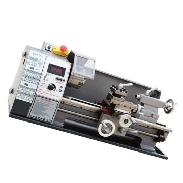 WM210V-G WM210V/G Metal Lathe Brushless Motor Lathe Machine Stepless Variable Speed Metalworking Steel Plastic Iron Aluminium Copper Wood Nylon Non-Ferrous Materials
