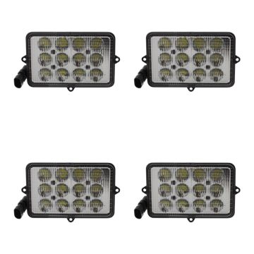 LED Upper Cab Light 6"x4" 4pcs AH159332 For John Deere