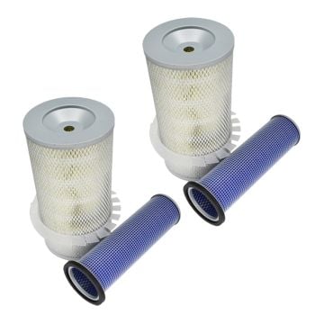 Air Filter Kit 2pcs 6681474 6681475 Bobcat Skid Steer Loader S220 S250 S300 S330 T250 T300 T320 963 A300 Kubota Engine V3300 DI T V3800 T
