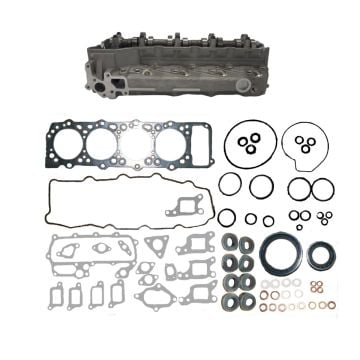 Complete Cylinder Head Assy & Full Gasket Set Mitsubishi Engine 4M40 

